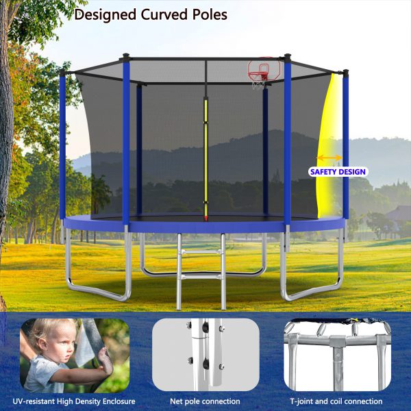8ft Trampoline Blue - Image 5