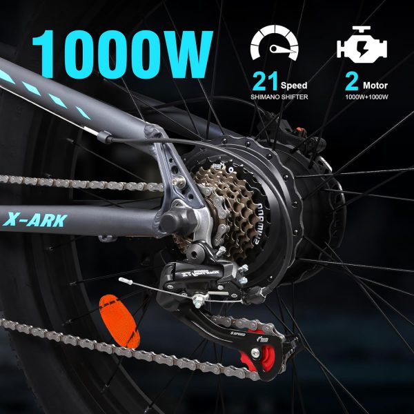 Electric Bike 1000W Motor Fat Tire 26x4 Mountain Bike - Image 5