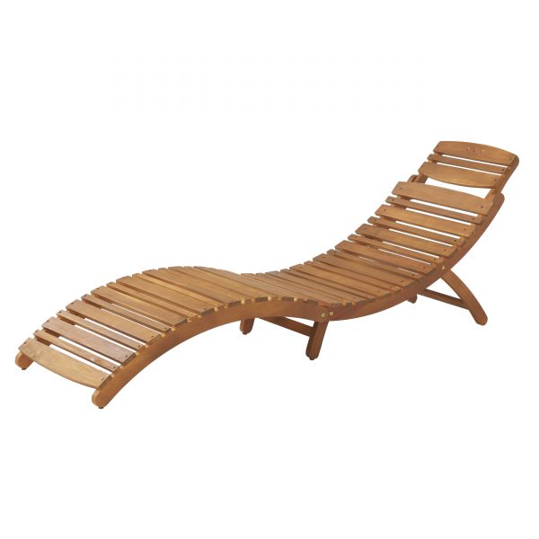 lahaina wood foldable chaise lounge